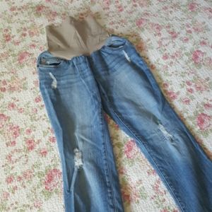 Distressed Maternity Jeans